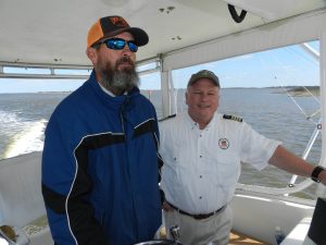 Captains Britton Shackleford and Brad White in the Outer Banks