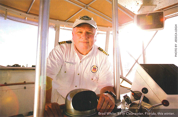 Captain Brad White of New England Burials at Sea